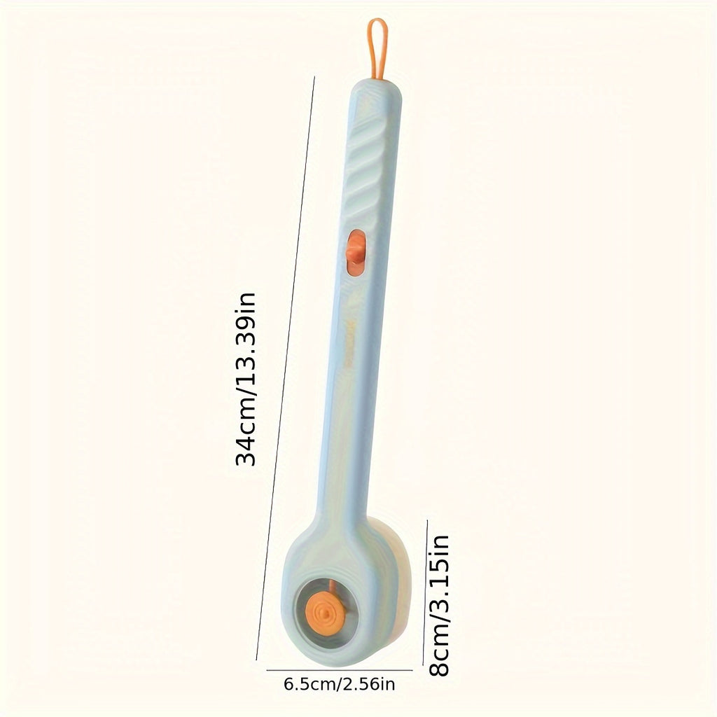 Long-Handled Shower Scrub Brush - Soft Bristle Body Exfoliator & Massage Tool for Bathing, Back Scrubbing, and Skin Care