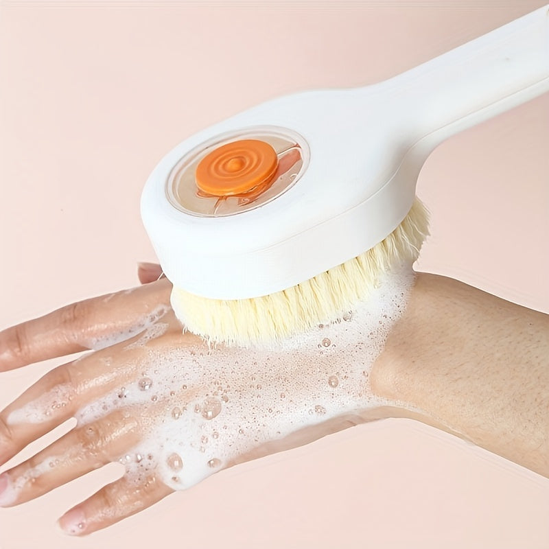 Long-Handled Shower Scrub Brush - Soft Bristle Body Exfoliator & Massage Tool for Bathing, Back Scrubbing, and Skin Care