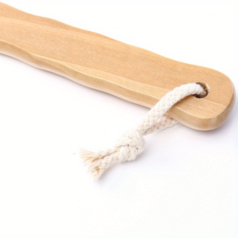 Body brush, long-handled bathtub shower brush, Light Beige exfoliation, essential tools for bath tools, manual back massage brush