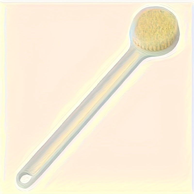 A Long-Handled Bath Brush for Scrubbing The Back, Designed for Women, Featuring Soft Bristles for a Comfortable Wash